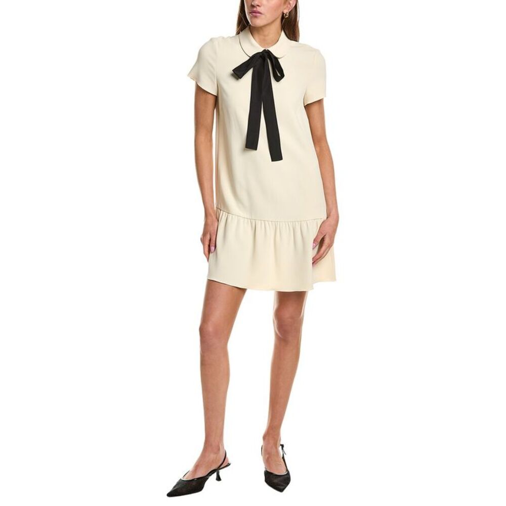 Red Valentino Womens  Bow Shift Dress, White